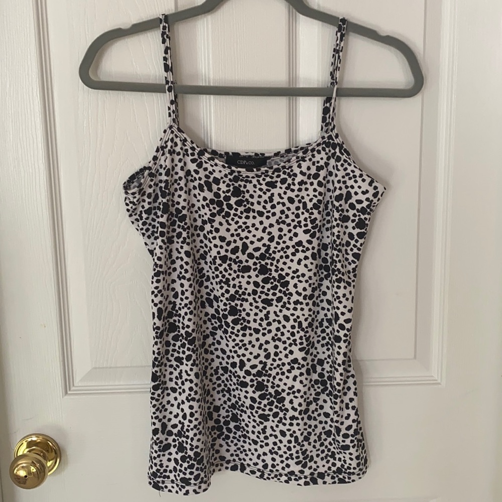 CDP&Co Animal Print Cami with Adjustable Straps